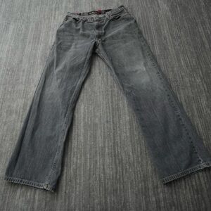 Quiksilver Men's Dark Gray Relaxed Jeans